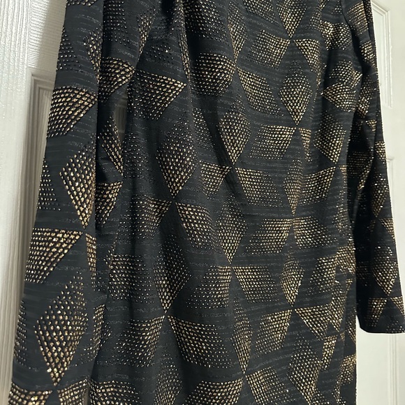 NWOT Vince Camuto simmer sequin black and gold dress, size 10 - Picture 2 of 5